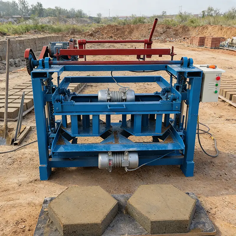 Customized Portable Brick Making Machine Mobile Concrete Block Maker Machine Automatic Brick Molding Machinery For Remot — view 1