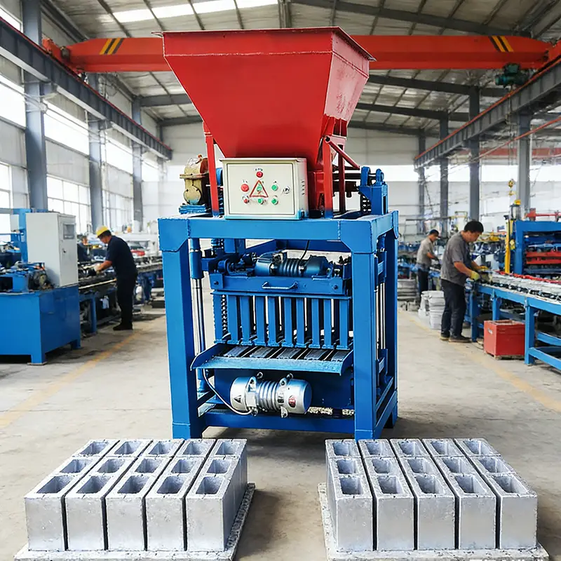 Customized Durable Concrete Brick Making Machine Hollow Block Brick Machine Interlocking Paver Brick Maker Long Service — view 1