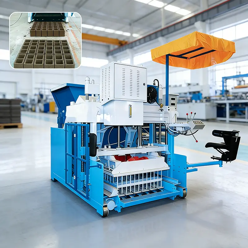 Reliable Semi-Automatic Diesel Interlocking Brick Making Machine for Construction Material Production — view 1