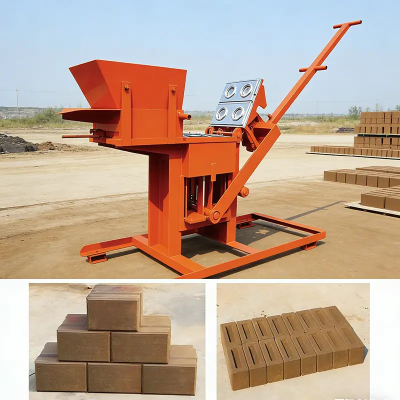Customized Full Automatic Brick Making Machine Concrete Block Making Machinery Fly Ash Brick Production Equipment Constr — view 1