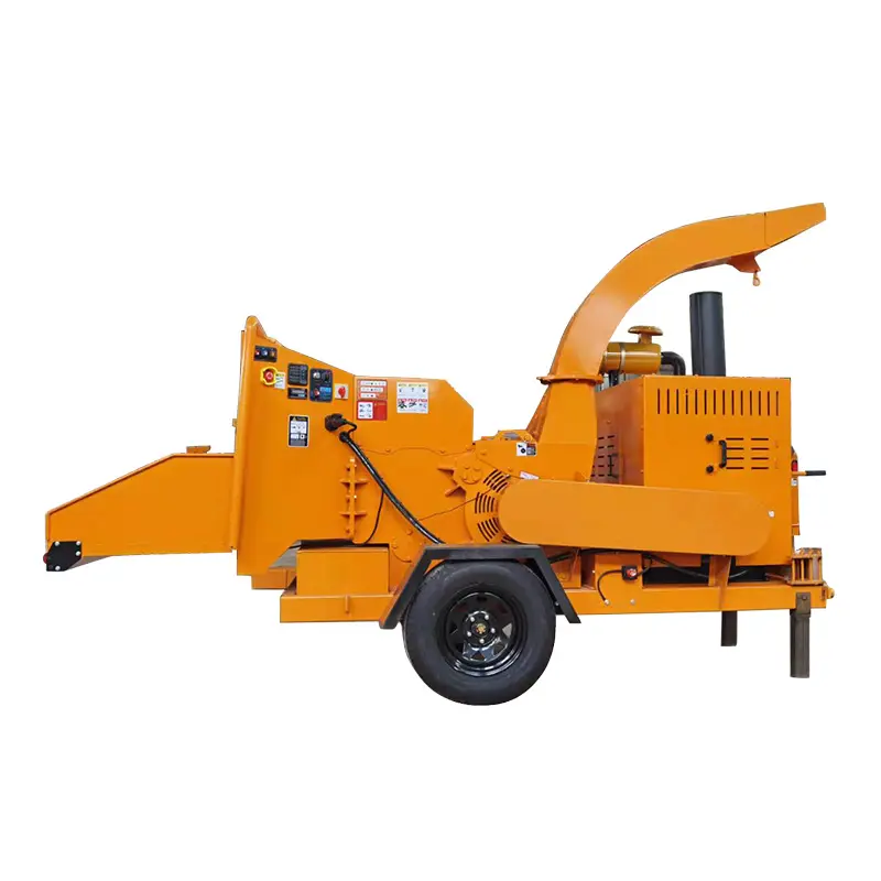 Customized Professional Forestry Wood Chipper 5 Inch Max Diameter Heavy Duty Frame with Tow Bar for Farm Large Branch Shredder — image 4