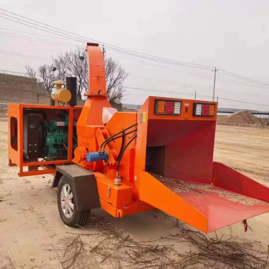 Customized Heavy Duty Wood Chipper 4 Inch Max Branch Cutter Garden Mulcher Shredder for Farm Orchard Yard Waste Recycling — image 3