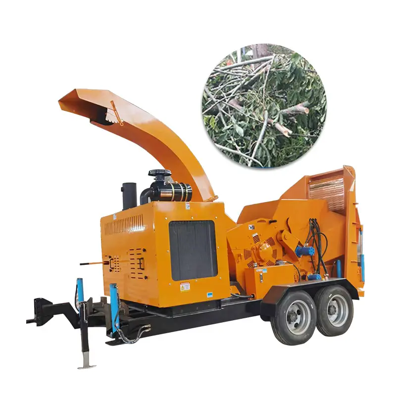 Customized Heavy Duty Wood Chipper 4 Inch Max Branch Cutter Garden Mulcher Shredder for Farm Orchard Yard Waste Recycling — image 5