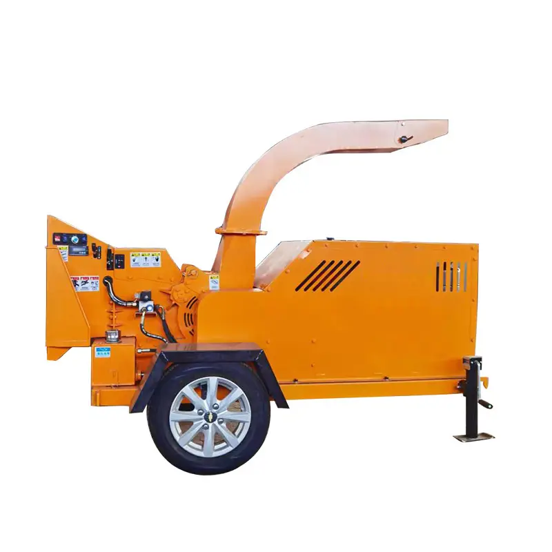 Customized Professional Forestry Wood Chipper 5 Inch Max Diameter Heavy Duty Frame with Tow Bar for Farm Large Branch Shredder — image 7