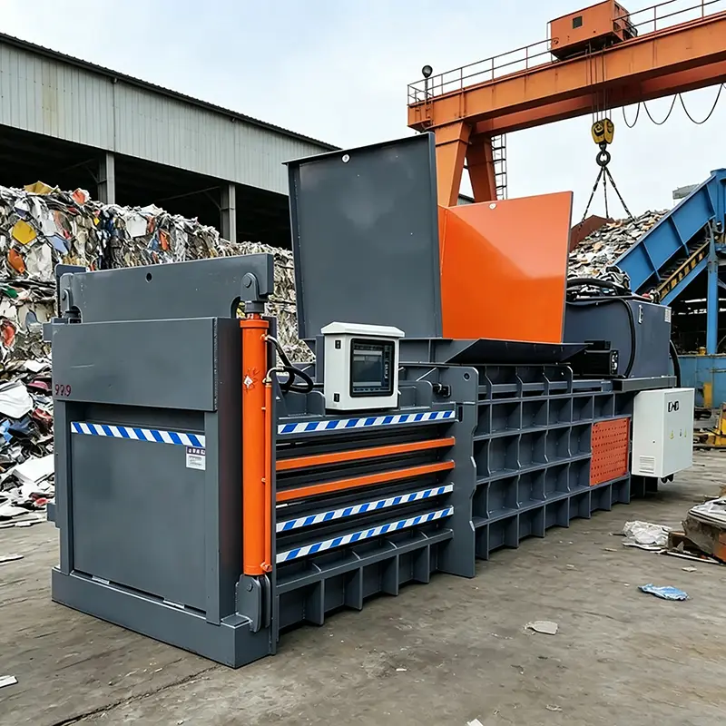 Customized Hydraulic Baler Machine Vertical Semi-Automatic Waste Paper Cardboard Bottle Compactor Recycling Press Equipm — view 1