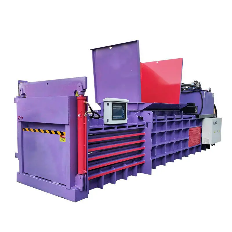 Customized Mini Horizontal Hydraulic Baler Small Waste Paper Cardboard Plastic Compactor Baling Machine Portable Recycling Press — image 4