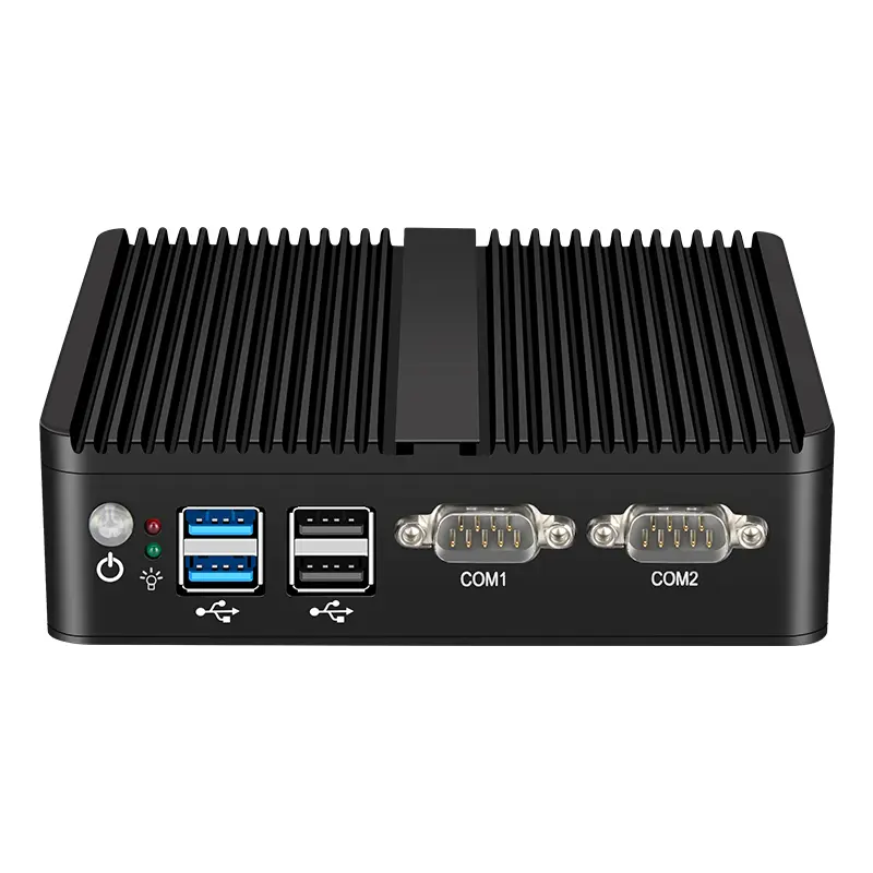 Fanless Mini PC IPC Intel J1900 J2900 i5-5200U 2xEthernet 2x COM DB9 HDMI VGA mPICE Expansion WiFi 4G LTE Support Window — view 1