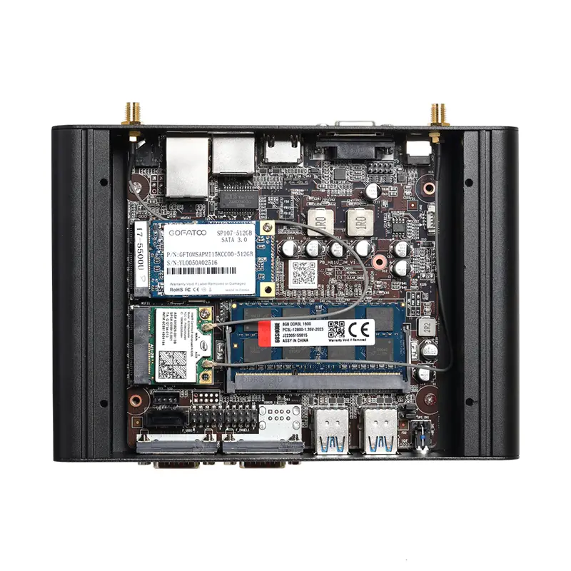 Fanless Mini PC IPC Intel J1900 J2900 i5-5200U 2xEthernet 2x COM DB9 HDMI VGA mPICE Expansion WiFi 4G LTE Support Windows Linux — image 5