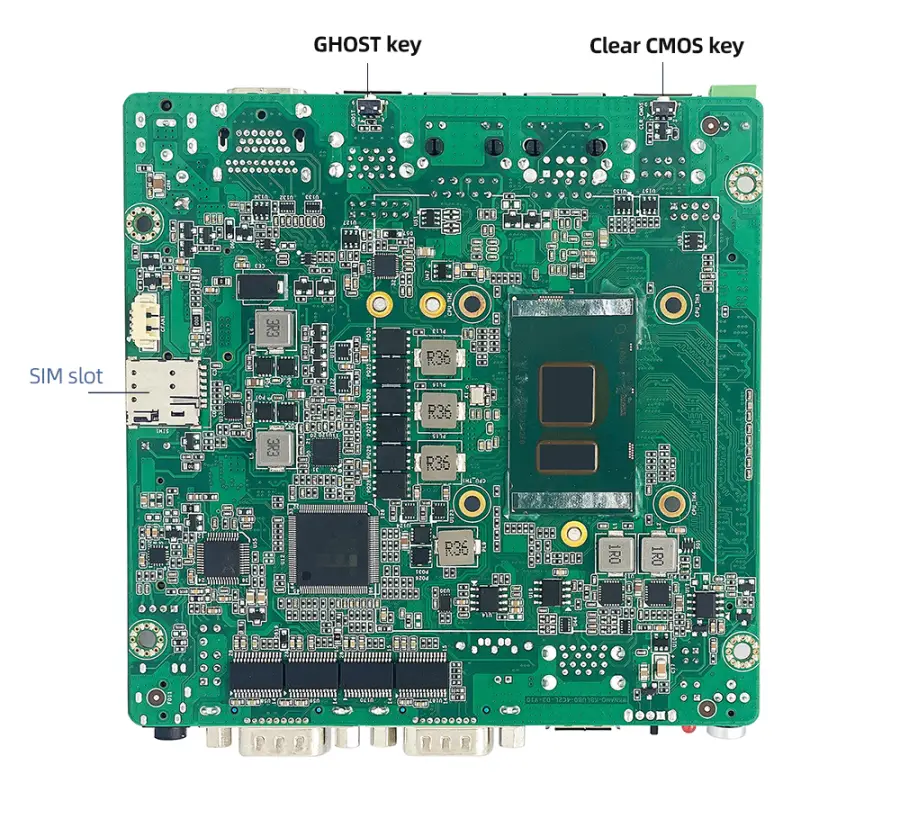 Fanless Industrial PC Intel Core i5-6300U 4x COM RS232 RS485 2xGbE 4G 5G LTE WiFi Windows11/10 Linux ATX Remote Power Switch — image 6