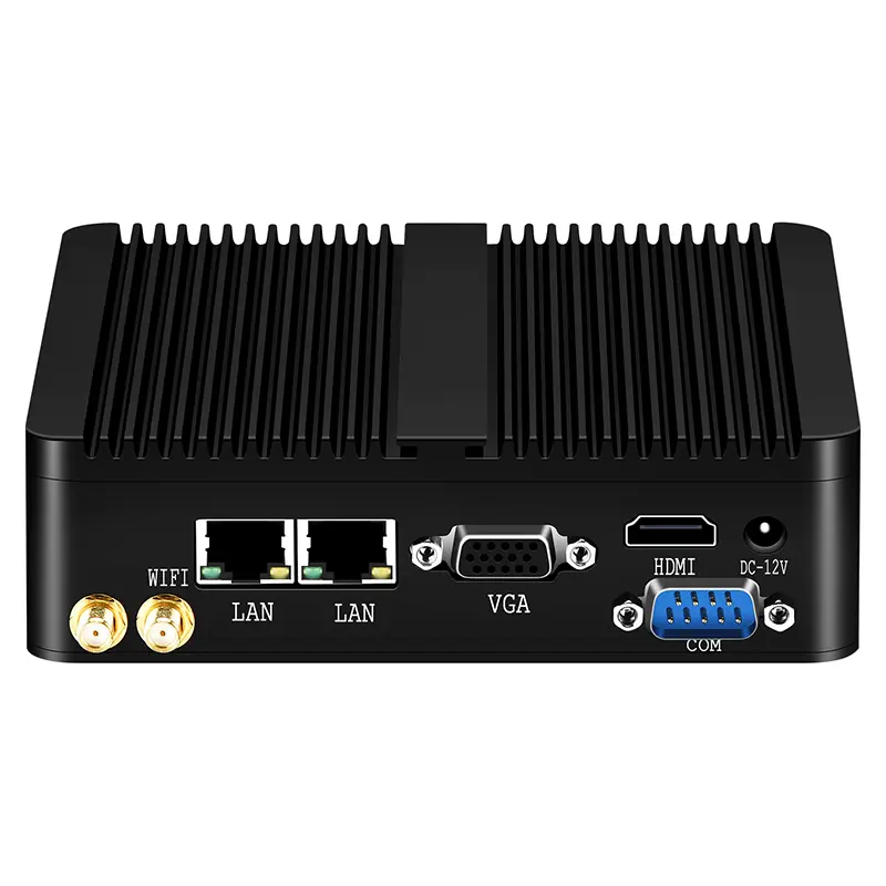 Fanless Industrial Mini PC Intel Celeron J1900 Quad Cores 4x USB Dual LAN 2x RS232 HDMI VGA WiFi Support Windows Linux — image 3