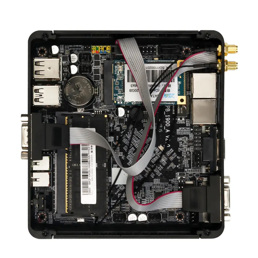 Fanless Industrial Mini PC Intel Celeron J1900 Quad Cores 4x USB Dual LAN 2x RS232 HDMI VGA WiFi Support Windows Linux — image 4