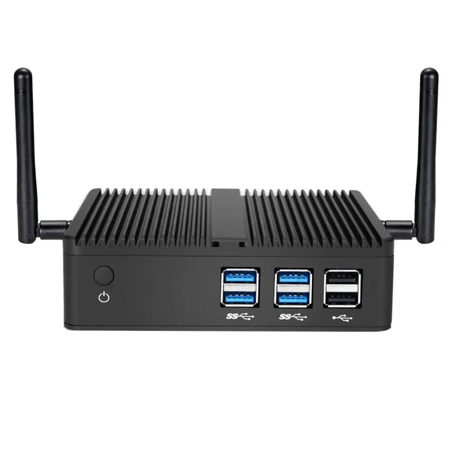 Fanless Mini PC Intel Core i7-4500U i5-4200U i3-5005U Windows 10 300M WiFi 8GB DDR3L 128GB/256GB/512GB SSD Barebone Comp — view 1