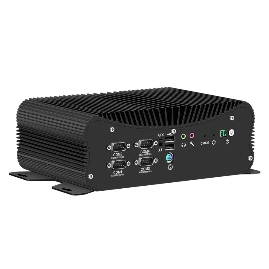 Fanless IPC Industrial Intel i7-10510U i7-1255U 2*LAN 6x DB9 RS232/422/485 GPIO HDMI VGA 6*USB WiFi 4G LTE 9V-36V Windows Linux — image 2