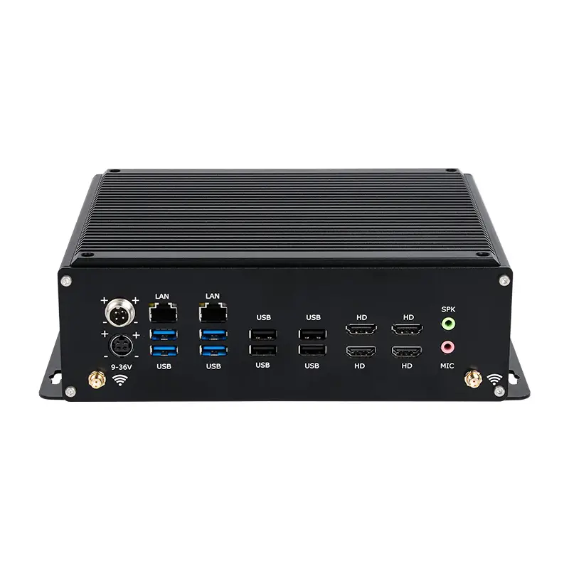 DC9V-36V Industrial PC Intel i5-14450HX i7-13650HX 6x DB9 RS232/422/485 14xGPIO 4xHDMI 8xUSB 2xLAN WiFi 4G/5G LTE Win11 — view 1