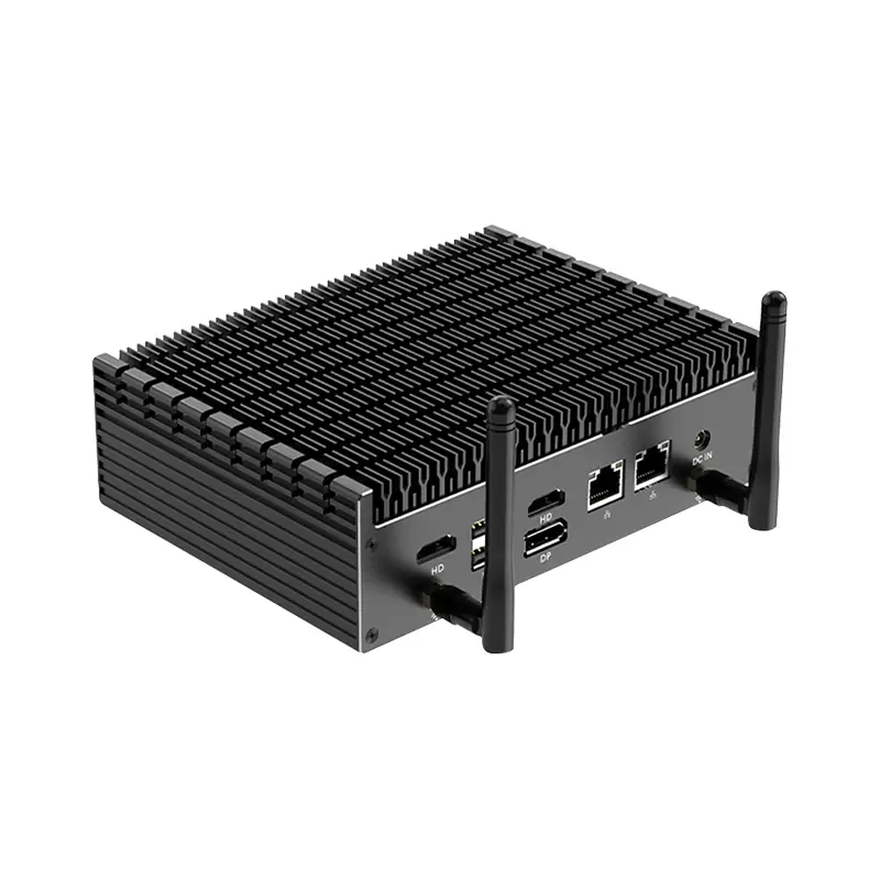 Fanless Mini PC 12th 13th Intel Core i7 1355U 1255U 2xDDR4 2xM.2 NVME SSD Windows10/11 WiFi6 Type-C Thunderbolt4 2.5G Ethernet — image 4