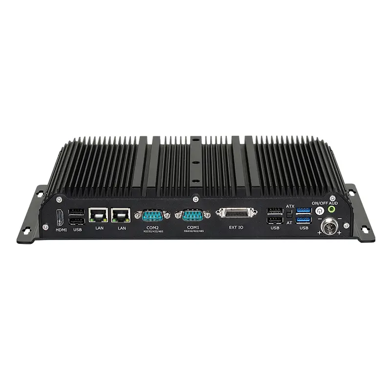 Fanless Industrial PC Intel i7-1165G7 6x COM RS232/422/485 GPIO 2x LAN DC9V-36V Input Win10/11 Linux WiFi 4G 5G LTE LVDS — image 2