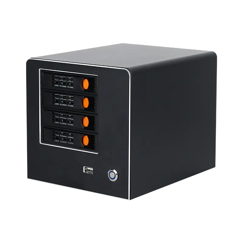 Home NAS Dekstop PC Intel Celeron N2940 Win7 Win10 Support 4x Bays 2.5 or 3.5 Inch HDDs — view 1
