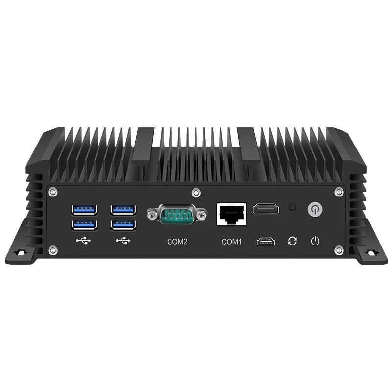 Fanless Industrial PC Firewall X86 Router i5-1235U i7-10610U 6x 2.5G Ethernet RS232 SIM Slot Windows Linux Pfsense OPNse — view 1