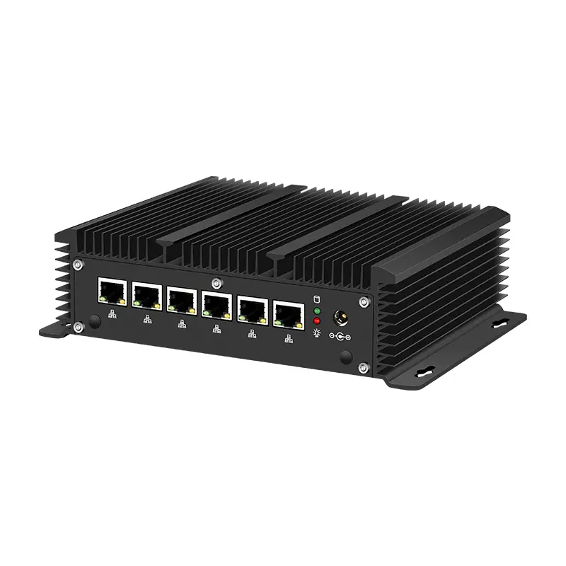 Fanless Industrial PC Firewall X86 Router i5-1235U i7-10610U 6x 2.5G Ethernet RS232 SIM Slot Windows Linux Pfsense OPNsense — image 3