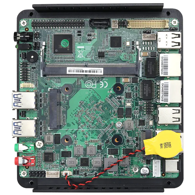 Fanless Mini PC Intel Pentium J5005 Processor 4x COM RS485 RS232 2xHDMI 8xUSB SIM Slot LVDS GPIO TPM2.0 Win10/11 Linux WiFi 4G — image 6