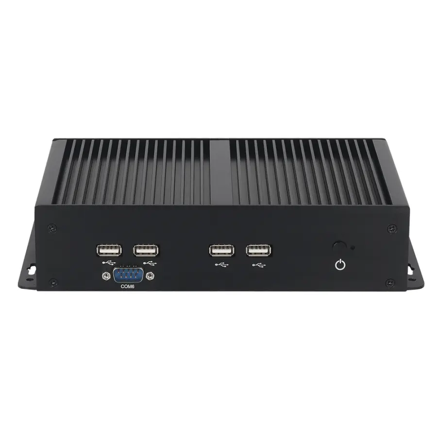 Fanless Industrial Mini PC Intel i7-10510U i5-8257U 6x COM RS232 485 TTL 8xUSB 4G LTE WiFi LVDS Expansion Windows Linux — image 2