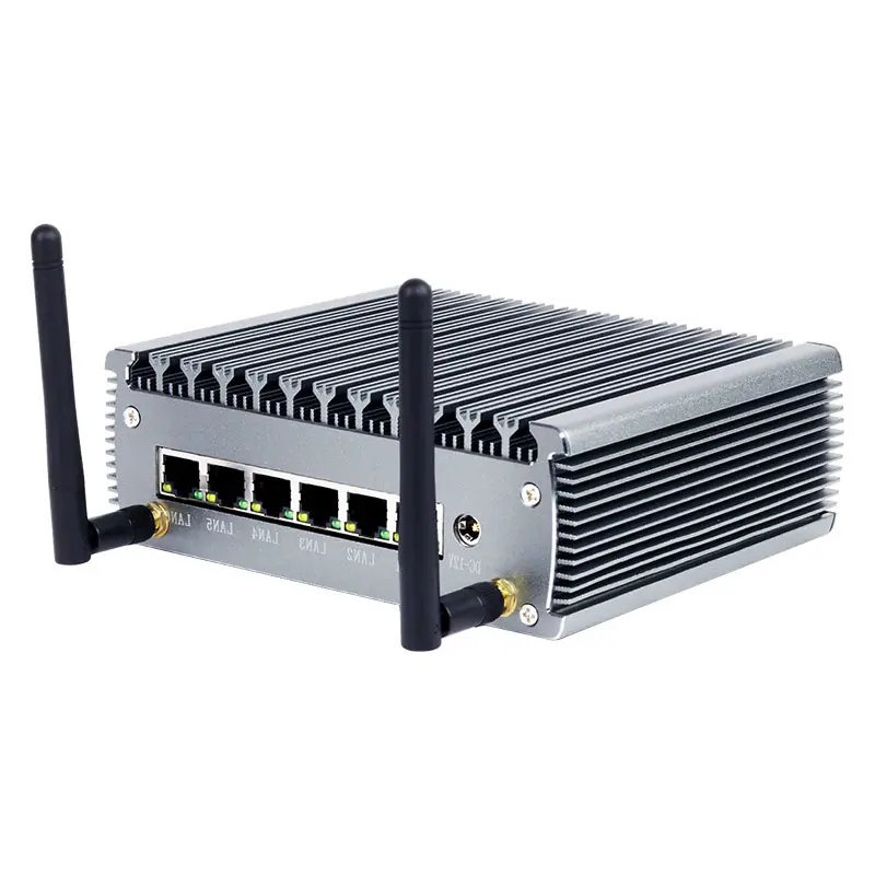 6x 2.5G Ethernet Ports Fanless Industrial Mini PC Firewall 11th Generation Intel Core Processors Windows10/11 Linux Pfse — view 1
