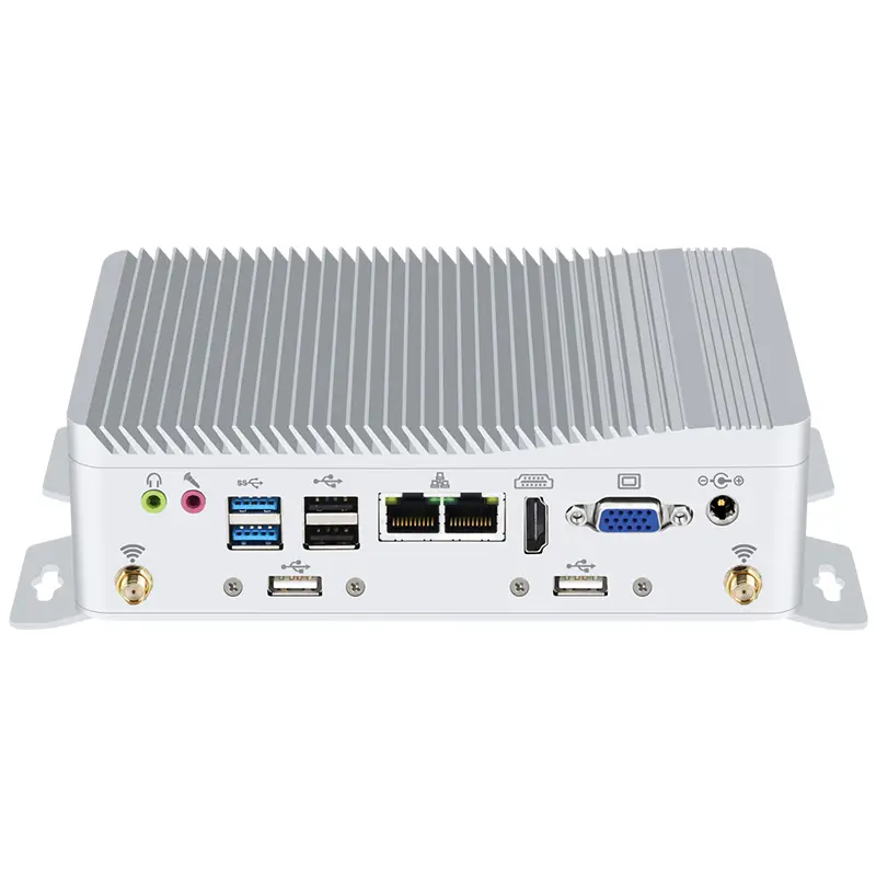 Fanless IPC Intel J4125 Processor Mini PC 6x Serial Ports 6xUSB GPIO 2x Ethernet WiFi SIM Slot 4G LTE Windows10/11 Linux — image 2