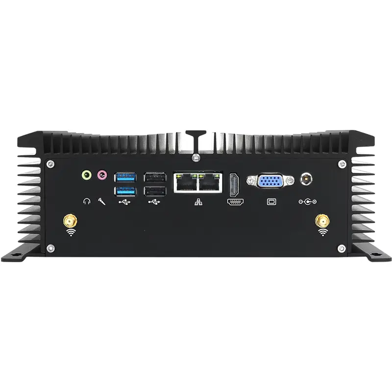 Fanless Industrial PC Intel Core i5-4278U 6x COM RS232/422/485 8x USB 2x LAN 2xMini PICe WiFi 4G LTE SIM Slot Win10 IoT Linux — image 2