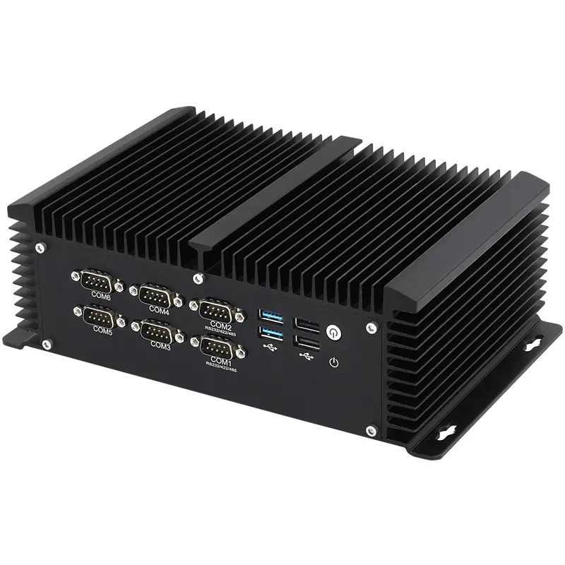 Fanless Industrial PC Intel Core i5-4278U 6x COM RS232/422/485 8x USB 2x LAN 2xMini PICe WiFi 4G LTE SIM Slot Win10 IoT Linux — image 3