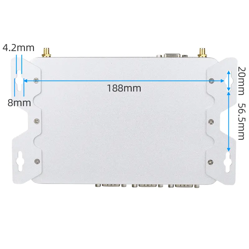 Fanless IPC Intel J4125 Processor Mini PC 6x Serial Ports 6xUSB GPIO 2x Ethernet WiFi SIM Slot 4G LTE Windows10/11 Linux — image 4