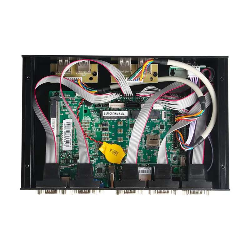 Fanless Mini PC IPC Intel Core i7-7500U 6x COM RS232 RS485 TTL 2x LAN 6xUSB SIM 4G LTE WiFi HDMI VGA LVDS Windows Linux 12V-24V — image 5