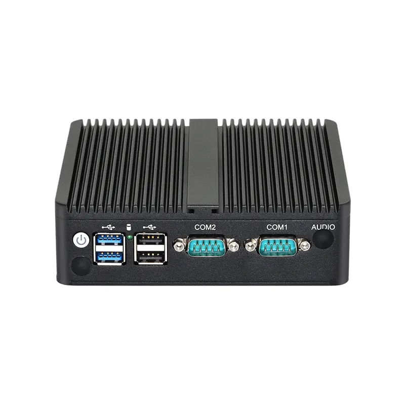 Fanless IPC Mini PC Intel Celeron J6412 J4125 4x 2.5G Ethernet 2x RS232 SIM slot Support WiFi 4G LTE Windows Linux — image 2