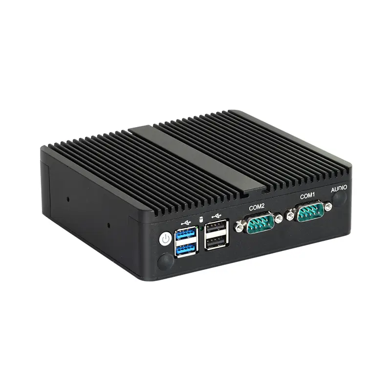 Fanless IPC Mini PC Intel Celeron J6412 J4125 4x 2.5G Ethernet 2x RS232 SIM slot Support WiFi 4G LTE Windows Linux — image 4