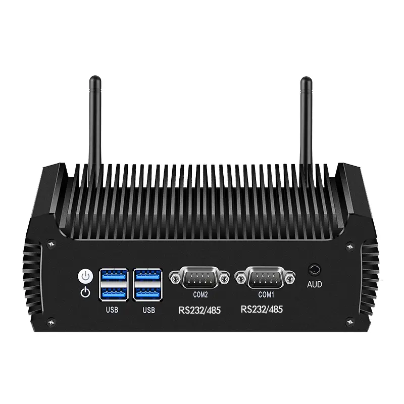 Industrial Ccomputer Intel Core i3-7100U i5-7200U DDR4 M.2 SSD 2x COM RS232/485 2x LAN 6x USB GPIO Mini PCIe TPM Expansi — view 1