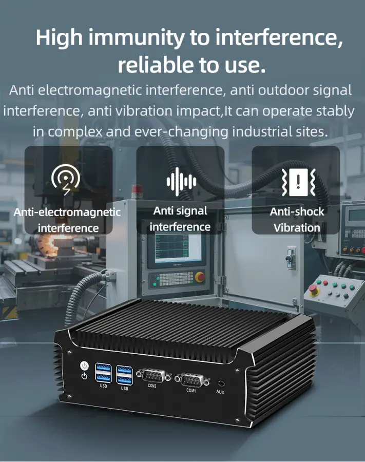 Industrial Ccomputer Intel Core i3-7100U i5-7200U DDR4 M.2 SSD 2x COM RS232/485 2x LAN 6x USB GPIO Mini PCIe TPM Expansion — image 5