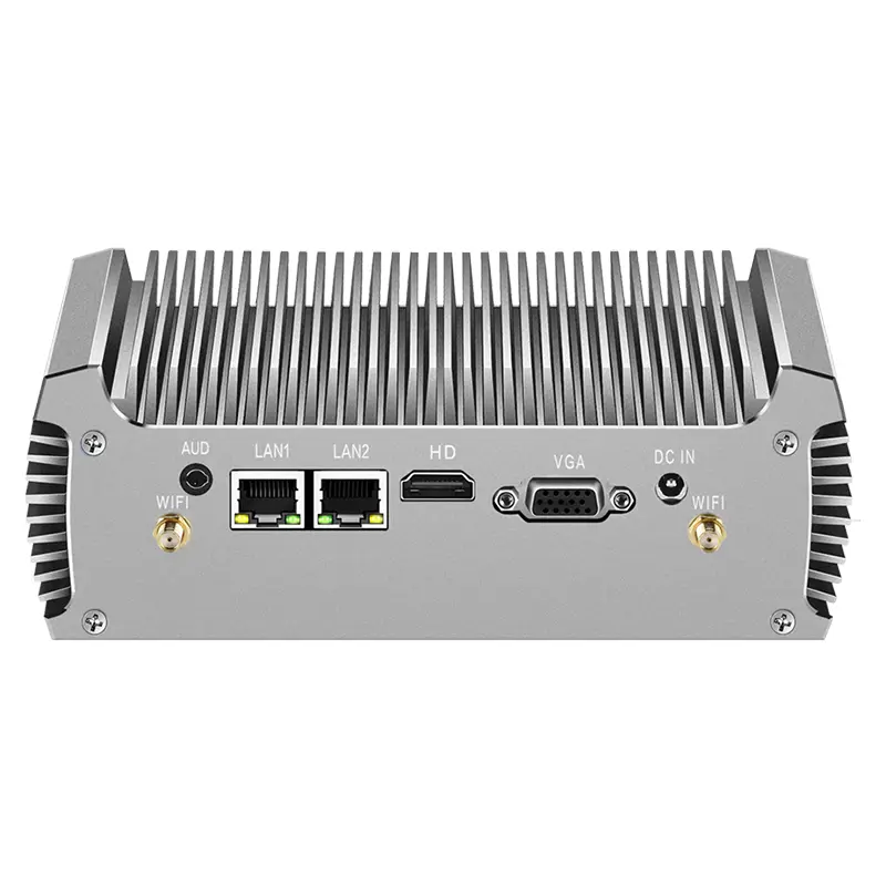 Fanless Mini PC Intel Core i3 5005U i5 5200U i7 5500U Dual Gigabit Ethernet 2*RS232 HDMI+VGA WiFi 4xUSB3.0 Windows 10 Linux — image 2