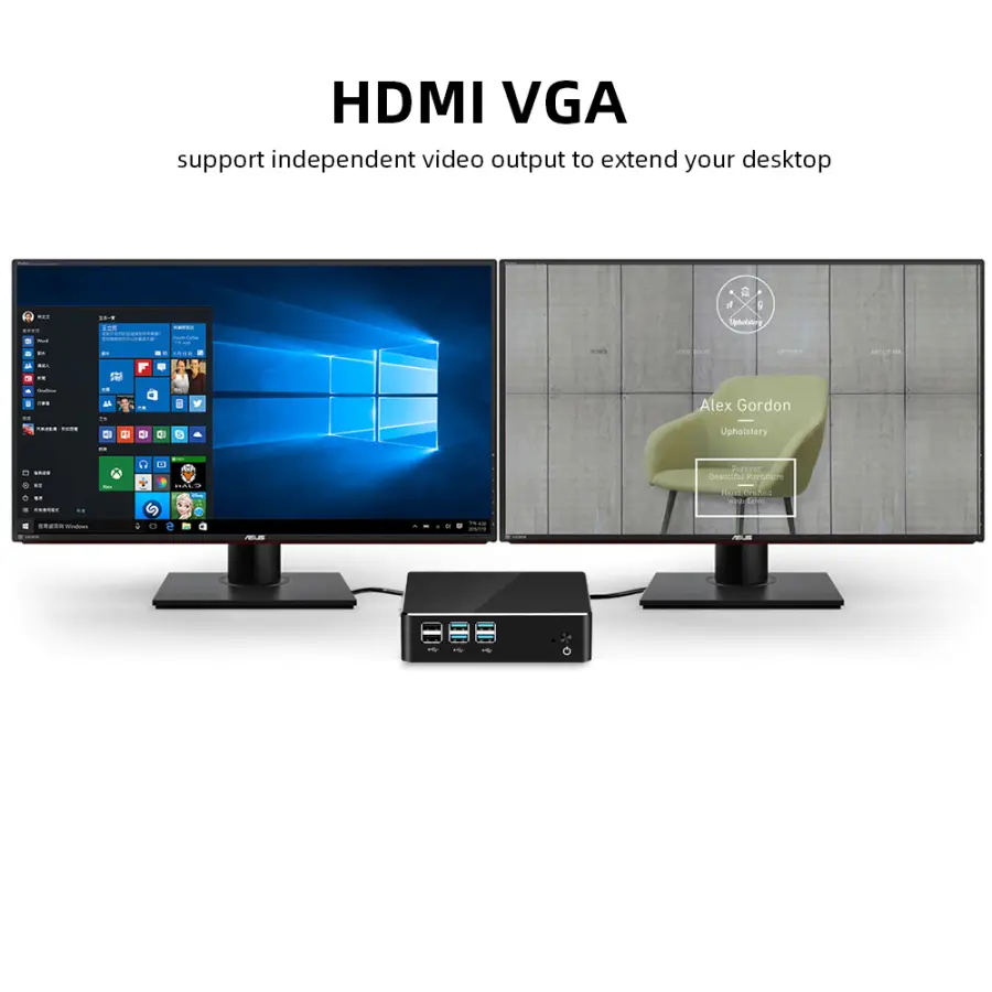Compact Mini PC Intel Core i7 5500U i5 5200U i3 5005U Windows 10 Linux 300Mbps WiFi Gigabit Ethernet HTPC Thin Client — image 5