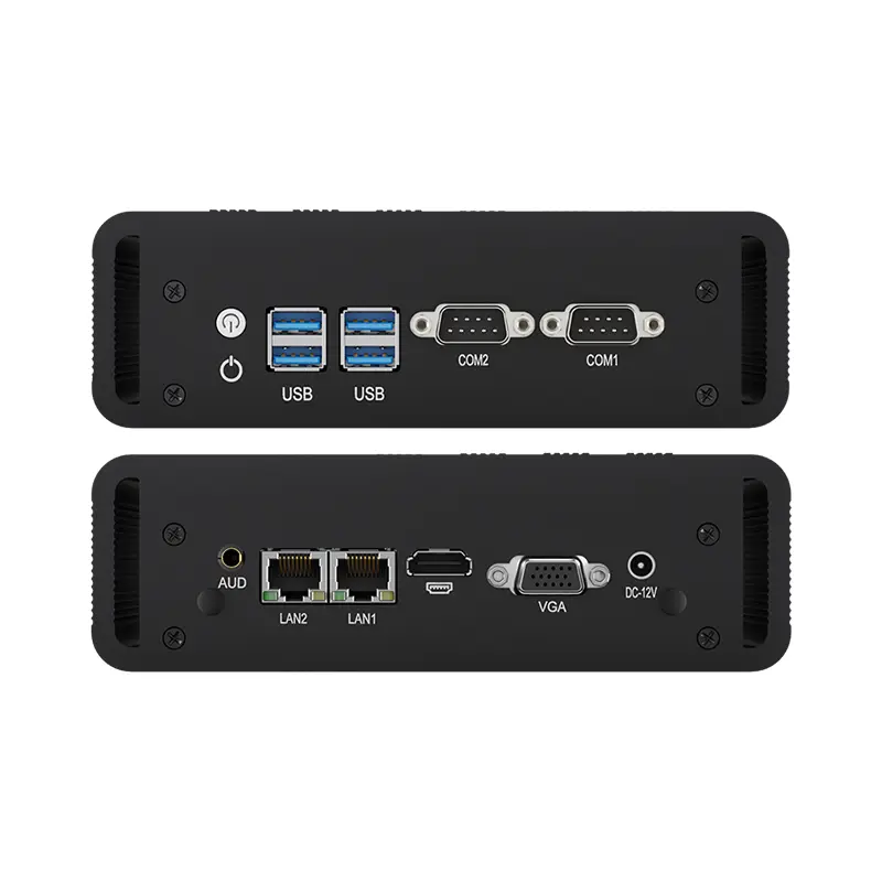 Fanless Industrial PC Intel 4th/5th Gen CPUs 2x Serial Ports 2x Gigabit Ethernet HDMI VGA Mini PCie Expansion Windows Ubuntu — image 2