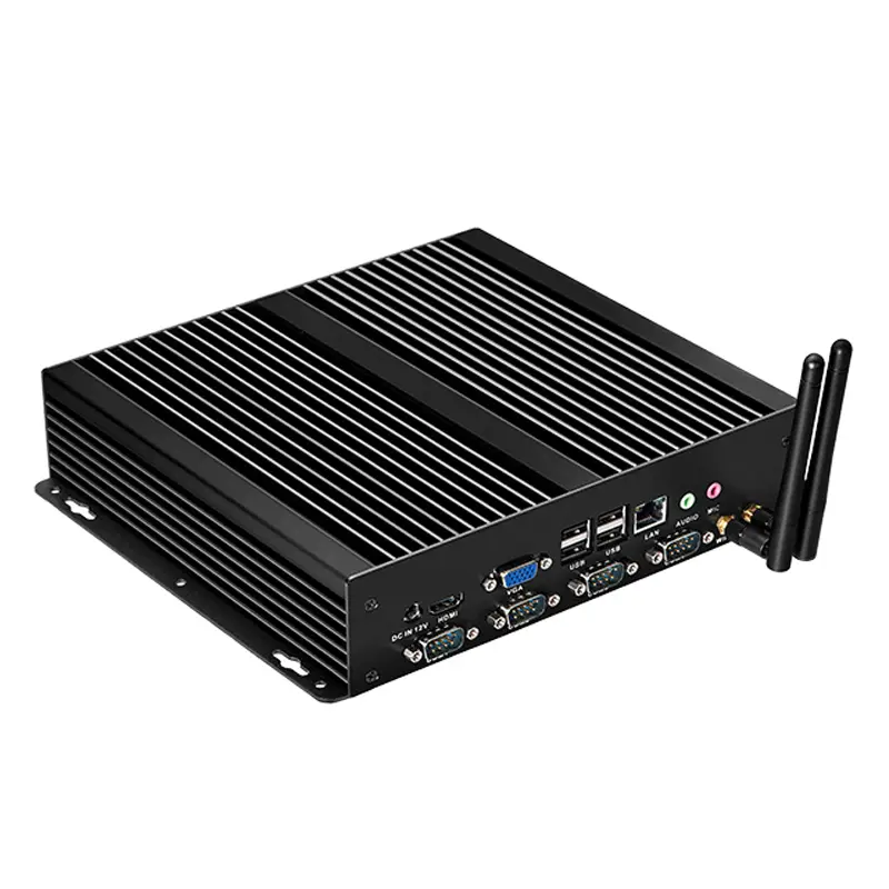Fanless Industrial PC X26G Intel Core i5-3317U Celeron 1037U Processor 4x Serial Port RS232 8xUSB HDMI VGA Windows XP/7/10 Linux — image 3