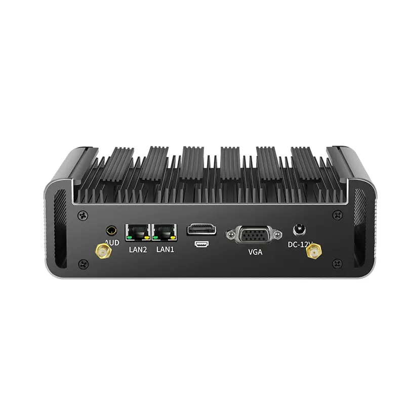 Fanless Mini PC IPC Intel Core 4th 5th i3 i5 i7 Processors 2x Ethernet 2x COM RS232 HDMI VGA 4xUSB WiFi Support Windows Linux OS — image 3