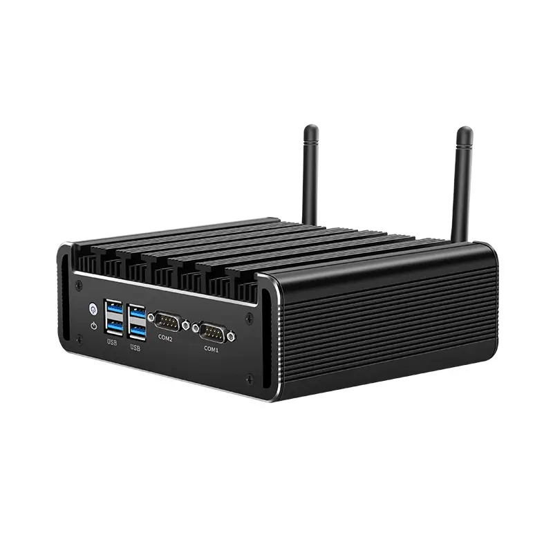 Fanless Mini PC IPC Intel Core 4th 5th i3 i5 i7 Processors 2x Ethernet 2x COM RS232 HDMI VGA 4xUSB WiFi Support Windows Linux OS — image 4