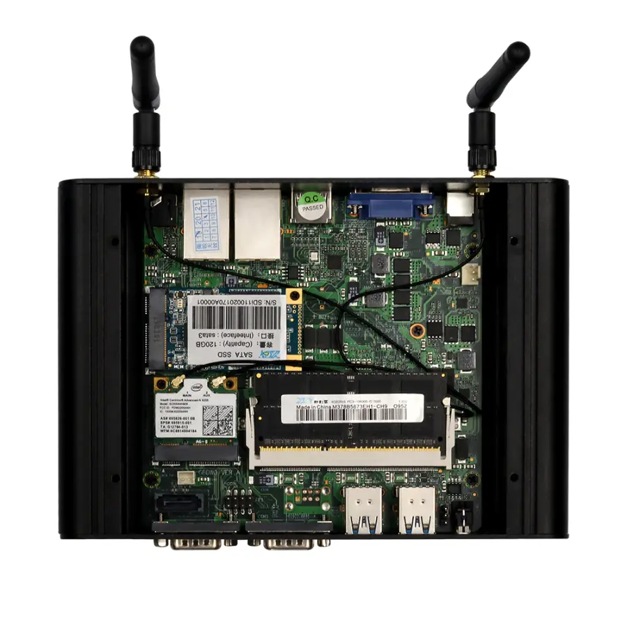 Fanless Mini PC IPC Intel Core 4th 5th i3 i5 i7 Processors 2x Ethernet 2x COM RS232 HDMI VGA 4xUSB WiFi Support Windows Linux OS — image 6