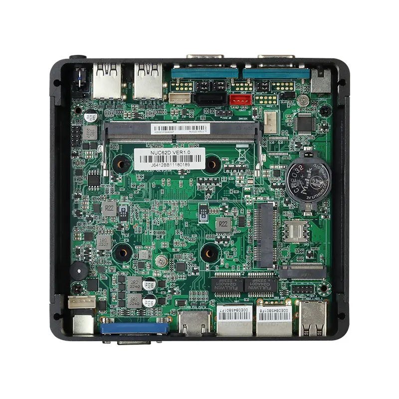 Fanless Mini PC Intel Celeron J6412 N2840 J1900 2x COM RS232 RS485 2x LAN 6xUSB HDMI VGA Mini PCIE SIM Slot Windows Linux — image 5