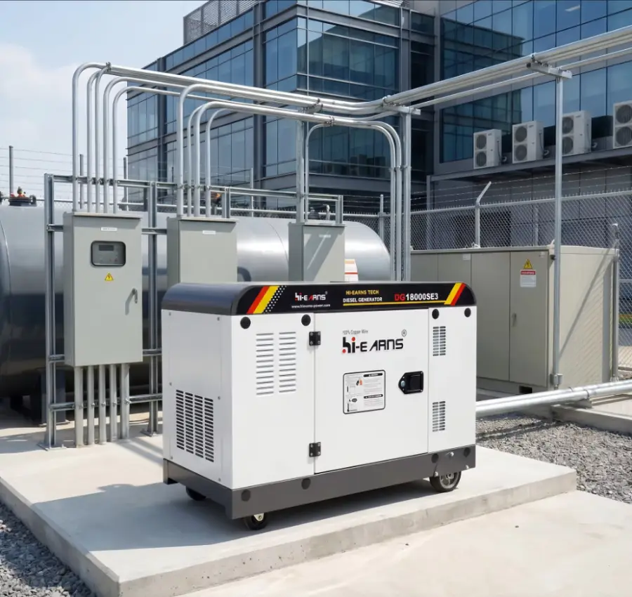 Silent Generator for Home Use 12KW 15KVA Diesel Portable Electric Generator for Home Emergency Backup Power With ATS — view 1