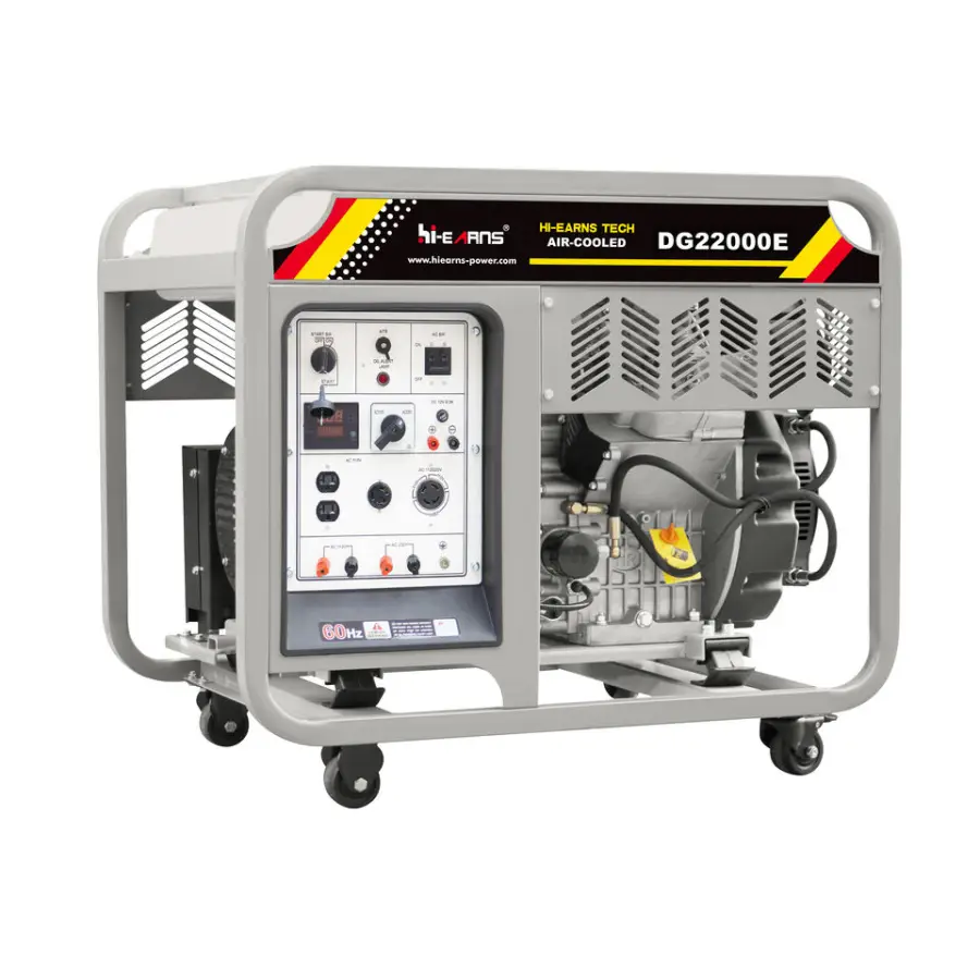 16KW 20KVA Portable Diesel Heavy Duty 16KW 20KVA Power Generator with ATS 380V 50/60Hz 12V DC Start — image 2