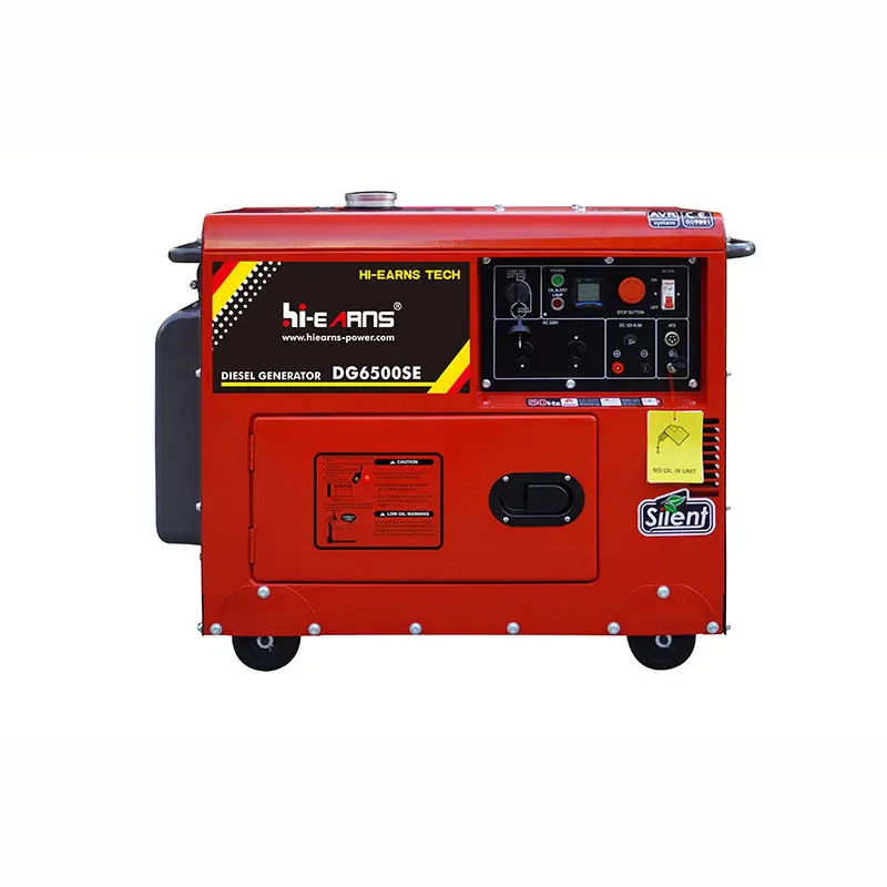 Hiearns 110V 5kW DG6500SE Silent Type Portable Diesel Generator — image 2