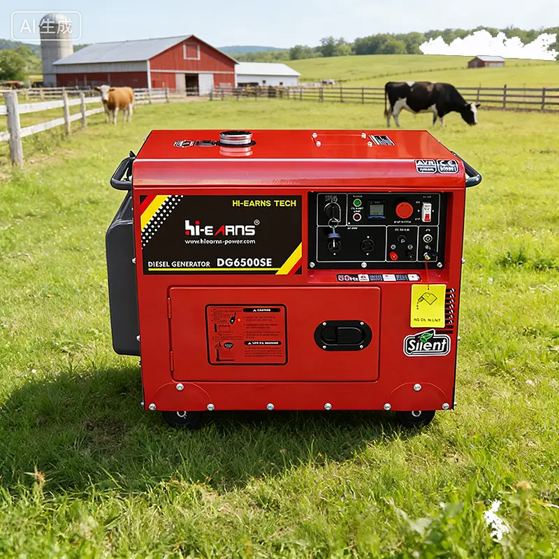 Hiearns 110V 5kW DG6500SE Silent Type Portable Diesel Generator — image 3