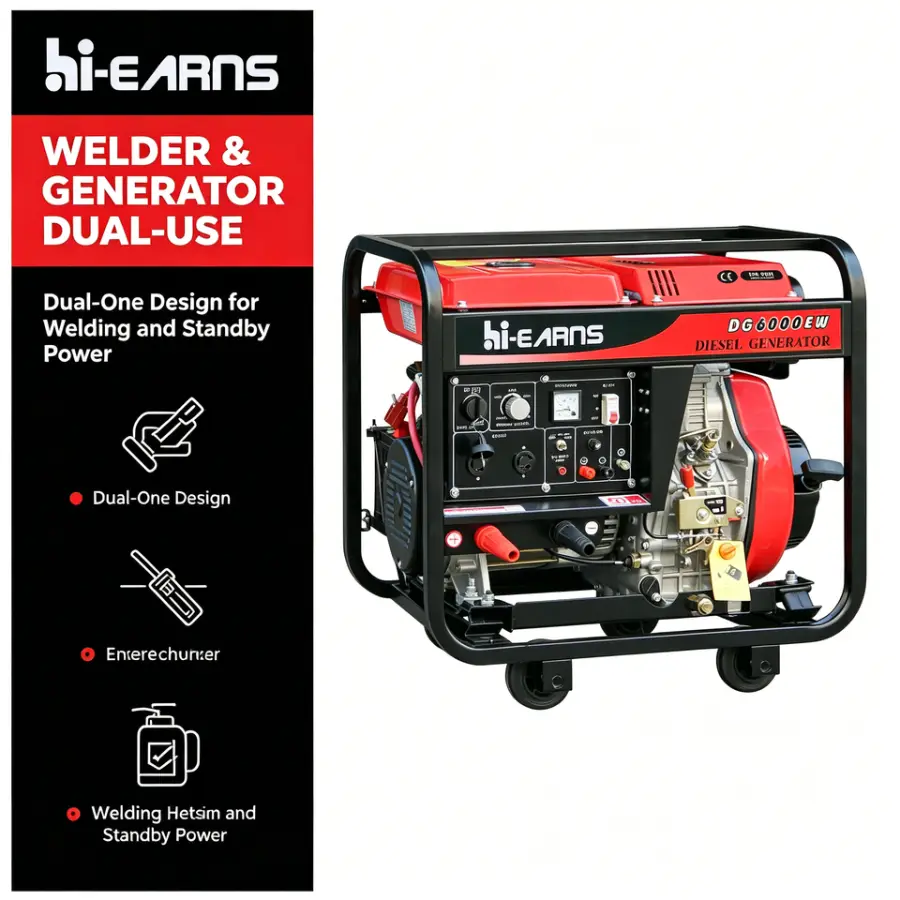 Professional Dual-Purpose Diesel Welder Generator: 220A AC/DC Output for Reliable Industrial & Remote On-Site Welding — image 2