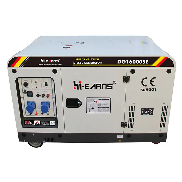 Super Silent Unique 8KW 10KW 12KW 16KW 60HZ DG15000SE HR1105FD Diesel Generator Single 220V — view 1