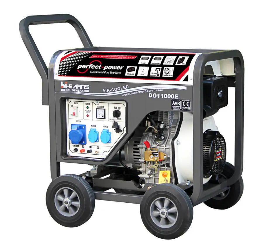 5KW 6KW 7KW 8KW 10KW 50HZ 60HZ Open Portable Type diesel Motor diesel Generator Hiearns — image 2